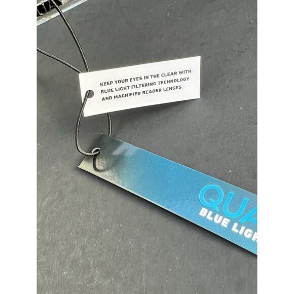 Quay Australia Cat Eye Clear Hardwire Mini Blue Light Block Readers Lenses +.5